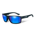 Wiley X Peak Polarized SunglassesPolarized Blue Mirror (Green) Lens/Matte Black