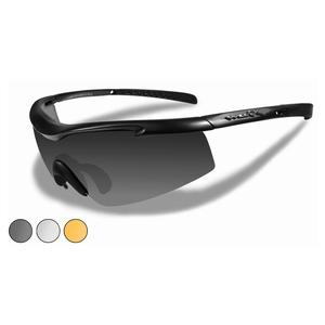 Image of Wiley X PT-3 Sunglasses - Smoke Grey, Clear & Light Rust Lens / Matte Black Frame