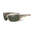 Wiley X Rebel Polarized SunglassesSmoke Green Lens/Realtree Xtra Camo Frame