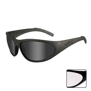 Image of Wiley X Romer 3 Sunglasses - Matte Black / Smoke Grey & Clear