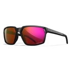 Wiley X Sierra SunglassesCaptivate Red Mirror Lens / Gloss Black Frame