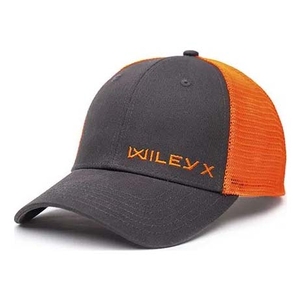 Image of Wiley X Trucker Cap - Dark Grey/Signal Orange Wiley X