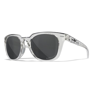 Image of Wiley X Ultra Captivate Polarized Sunglasses - Smoke Grey Lenses / Gloss Crystal Light Grey Frame