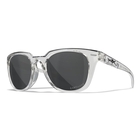 Image of Wiley X Ultra Captivate Polarized Sunglasses - Smoke Grey Lenses / Gloss Crystal Light Grey Frame