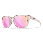 Image of Wiley X Ultra Captivate Polarized Sunglasses - Rose Gold Mirror Smoke Green Lenses / Gloss Crystal Blush Frame
