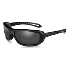 Wiley X Wave Black Ops SunglassesSmoke Grey Lenses/Matte Black Frame