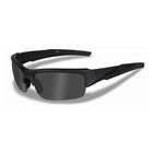 Image of Wiley X Valor 2.5 Black Ops Sunglasses - Smoke Grey Lenses / Matte Black Frame