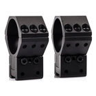 Wulf 2 Pce 34mm 6 Screw 40 MOA Adjustable Mounts - 9-11mm Dovetail
