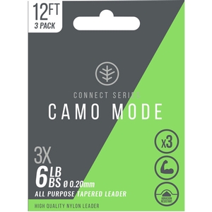 Image of Wychwood Connect Series Camo Mode Tapered Leaders - 12ft - Camo