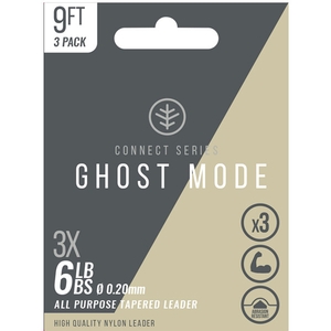 Image of Wychwood Connect Series Ghost Mode Tapered Leaders - 9ft - Ghost