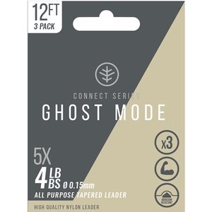 Image of Wychwood Connect Series Ghost Mode Tapered Leaders - 12ft - Ghost