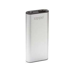 Image of Zippo Heatbank - 3hr Rechargeable Hand Warmer & Power Bank - Silver