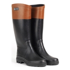 Image of Aigle Aiglentine Color Block Wellington Boots (Women's) - Noir/Ambre