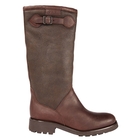 Image of Aigle Chantebelle Sheepskin Leather Boot (Women's) - Dark Brown