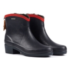 Image of Aigle Miss Juliette Bottillon Fur Ankle Boots (Women's) - Marine/Rouge