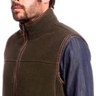 Image of Aigle Shepper Polartec Sheepskin Fleece Gilet - Mouton Bronze Chine