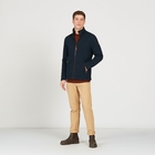Image of Aigle Valefleece Knit Fleece Jacket - Dark Navy