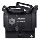 Image of Aimpoint Acro C-2 Red Dot Reflex Sight (3.5 MOA) - Fixed Mount with Flip-up Covers