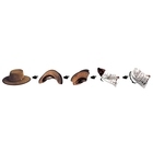 Image of Barmah Foldaway Bronco - Fullgrain Leather Hat - Brown
