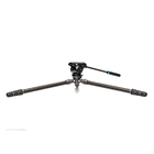 Image of Benro Tortoise Carbon Fibre Lightweight Birdwatching / Travel 4 section Tripod C/W with Flat Base S4PROVideo Head - Wt 2.4Kg