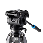 Image of Benro Tortoise Carbon Fibre Lightweight Birdwatching / Travel 4 section Tripod C/W with Flat Base S4PROVideo Head - Wt 2.4Kg