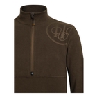 Image of Beretta HP Logo Half Zip Fleece - Brown Bark
