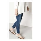 Image of Birkenstock Gizeh Birko-Flor Synthetic Leather Sandals (Women's) - Silver