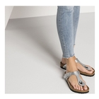 Image of Birkenstock Gizeh Birko-Flor Synthetic Leather Sandals (Women's) - Silver