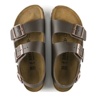 Image of Birkenstock Milano Smooth Leather Sandals (Men's) - Dark Brown