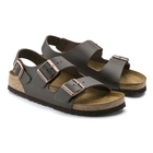 Image of Birkenstock Milano Smooth Leather Sandals (Men's) - Dark Brown