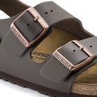Image of Birkenstock Milano Smooth Leather Sandals (Men's) - Dark Brown