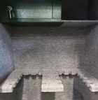 Image of Boston Security BESC14 Gun Cabinet 2mm Walls/5mm Door w/Internal Ammo Locker - Advanced Key Pad (inc. Bolts) - Dark Green