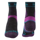 Image of Bridgedale Trail Run Lightweight T2 Merino Sport 3/4 Crew Socks (Women's) - Damson