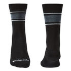 Image of Bridgedale Everybody Outdoors Merino Endurance Sock Liner (Men's) - Black/Lt Grey