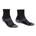 Image of Bridgedale Hike Lightweight Merino Performance 3/4 Crew (Men's) - Black/Silver