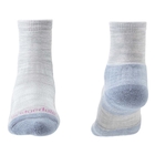 Image of Bridgedale Hike Lightweight Merino Performance 3/4 Crew (Women's) - Grey/Smoky Blue