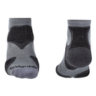 Image of Bridgedale Trail Sport Ultra Light T2 Ankle Merino Cool Comfort Sock (Men's) - Gunmetal/Black