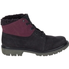 Image of CAT Fret Fur Waterproof Ladies Casual Boots (Women's) - Black/Wine