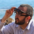 Image of Cocoons Wide Line Polarized Sunglasses - Sand Frame / Amber Lens