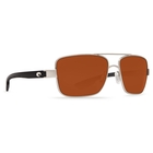 Image of Costa Del Mar North Turn Polarized Sunglasses - Palladium Frame / Copper 580P Lenses