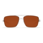 Image of Costa Del Mar North Turn Polarized Sunglasses - Palladium Frame / Copper 580P Lenses