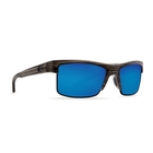 Image of Costa Del Mar South Sea Polarized Sunglasses - Silver Teak Frame / Blue Mirror 580P Lenses