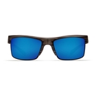 Image of Costa Del Mar South Sea Polarized Sunglasses - Silver Teak Frame / Blue Mirror 580P Lenses