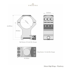Image of Falcon Optics Endura 34mm Picatinny Rings - High