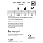 Image of Fladen Flotation Rescue System 857B Bib & Brace trousers only - Blue