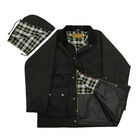 Image of Game Unpadded Wax Jacket - Black