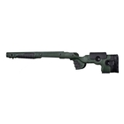 Image of GRS Bifrost - Fully Adjustable Fibreglass Reinforced Stock for Remington 700 R/H BDL Long Action Rifles - Green