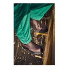 Image of Grubs Fury Safety Leather Work Boots (Unisex) - Mahogany
