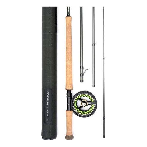 Alps Fly Fishing Reel With 8 WF Intermediate Line, Backing & Leader - Aqua Blue
