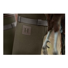 Image of Harkila Forester Textile Rubber Boots (Unisex) - Willow Green/Deep Brown